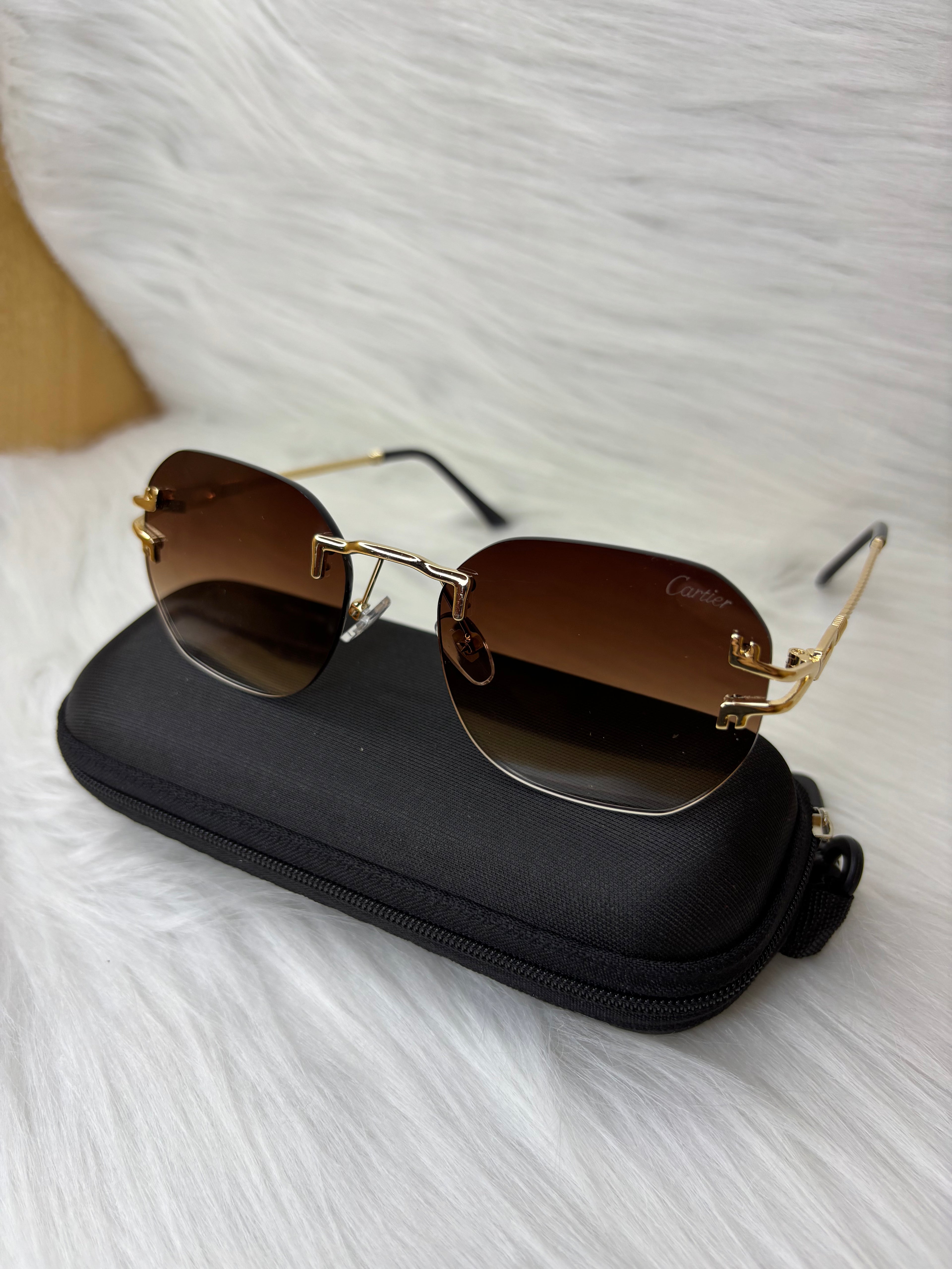 cartier percée marron Grand taille